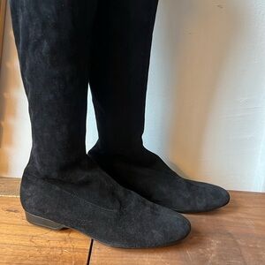 Robert Clergerie "fete" over the knee stretch suede boots